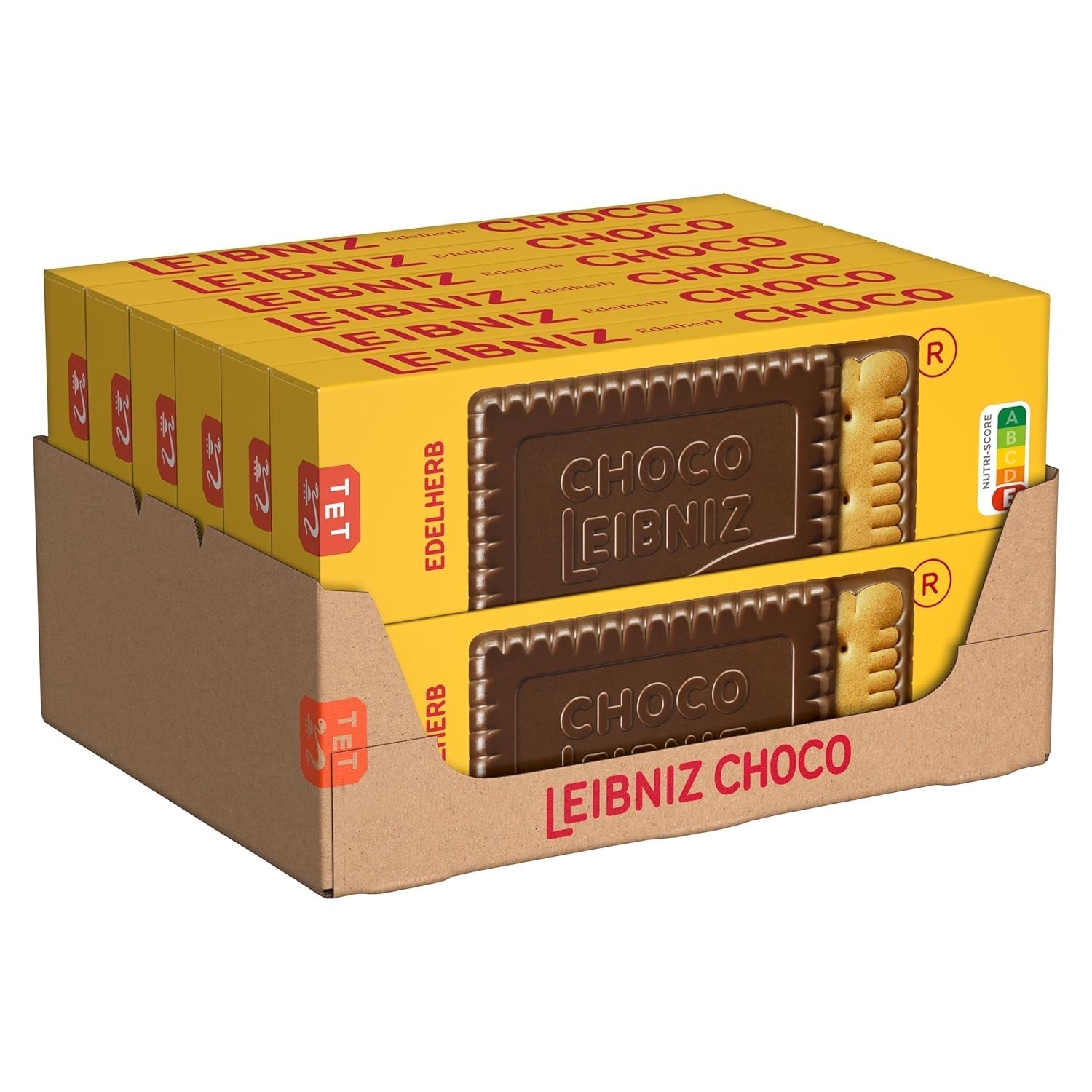 LEIBNIZ Biscuiți cu unt originali, pachet de 22 de gustări, biscuiții cu unt numărul 1, biscuiți crocanți într-un pachet mare practic (22 x 50 g), perfecți pentru călătorii