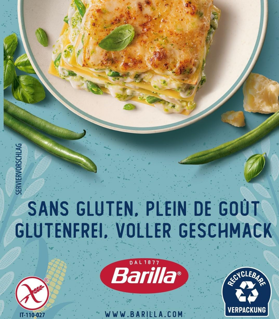 Barilla Penne Rigate glutenfri pasta lavet af lækker majs og ris - perfekt til personer med cøliaki eller glutenintolerance (14 x 400 g)