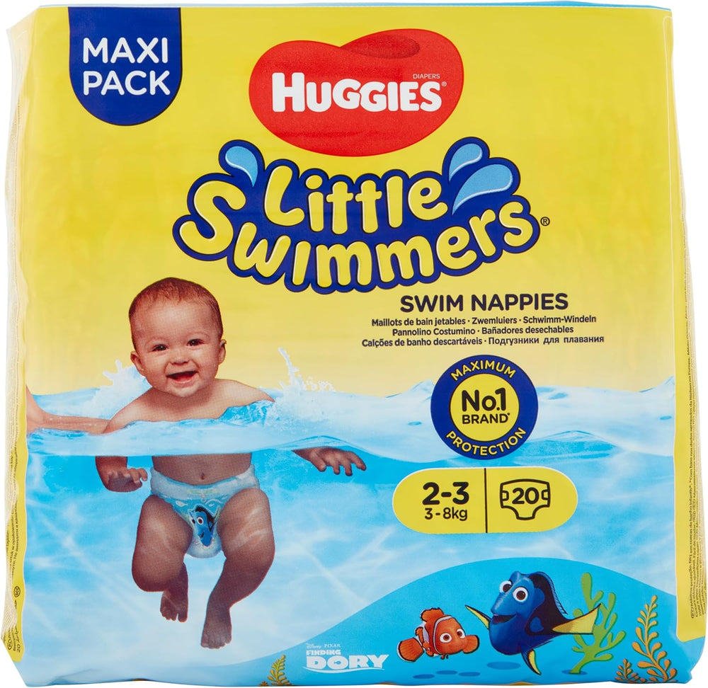 Huggies Little Swimmers bleer, størrelse 2-3 (3-8 kg), 1 pakke (1 x 20 stk.)