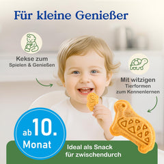 Alete Organic Crunchy Biscuits with Alac (4 x 125g) - Crunchy Alac Biscuits til babyer, palmeoliefri, fra 10 måneder