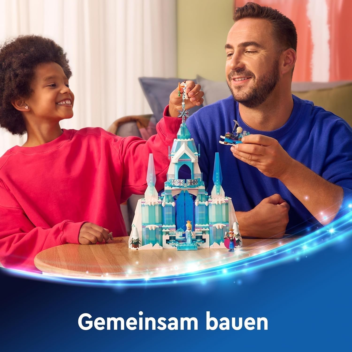 LEGO Ç€ Disney Frosne Elsas vinterpalads, bygge- og legesæt til børn med modelpalads og ELSA og Anna minifigurer, gave til piger, drenge og filmfans fra 6 år 43244 Byggesæt Besuche den LEGO-Store