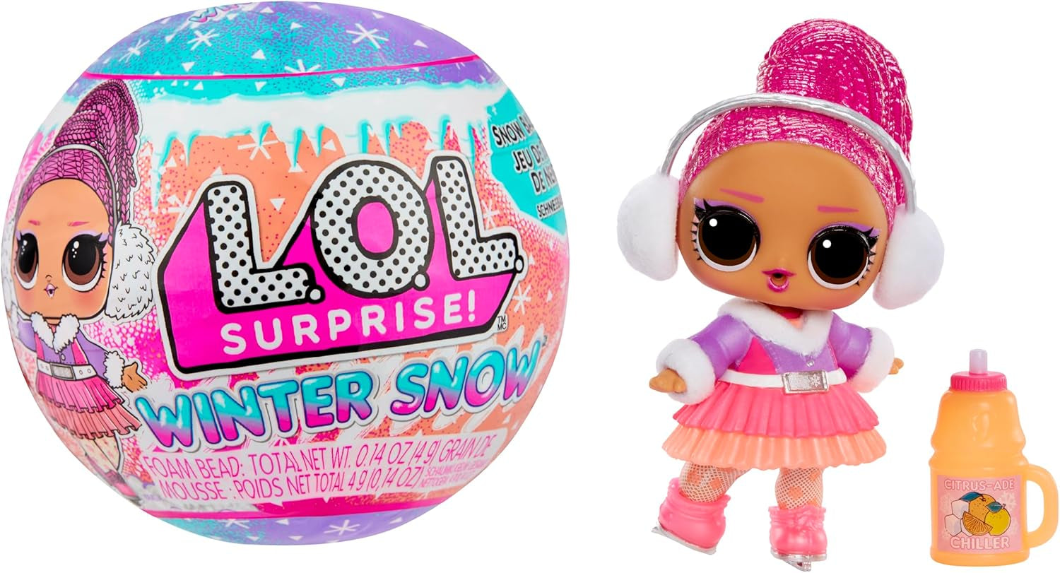 L.O.L. Overraskelse! Winter Snow Tot - 1 samlerdukke med magisk sne-overraskelse, blind indpakket, 8 samlerdukker, frostig cool mode og tilbehør, gave til børn 4+ Naty Shop Dolls Standardtitel
