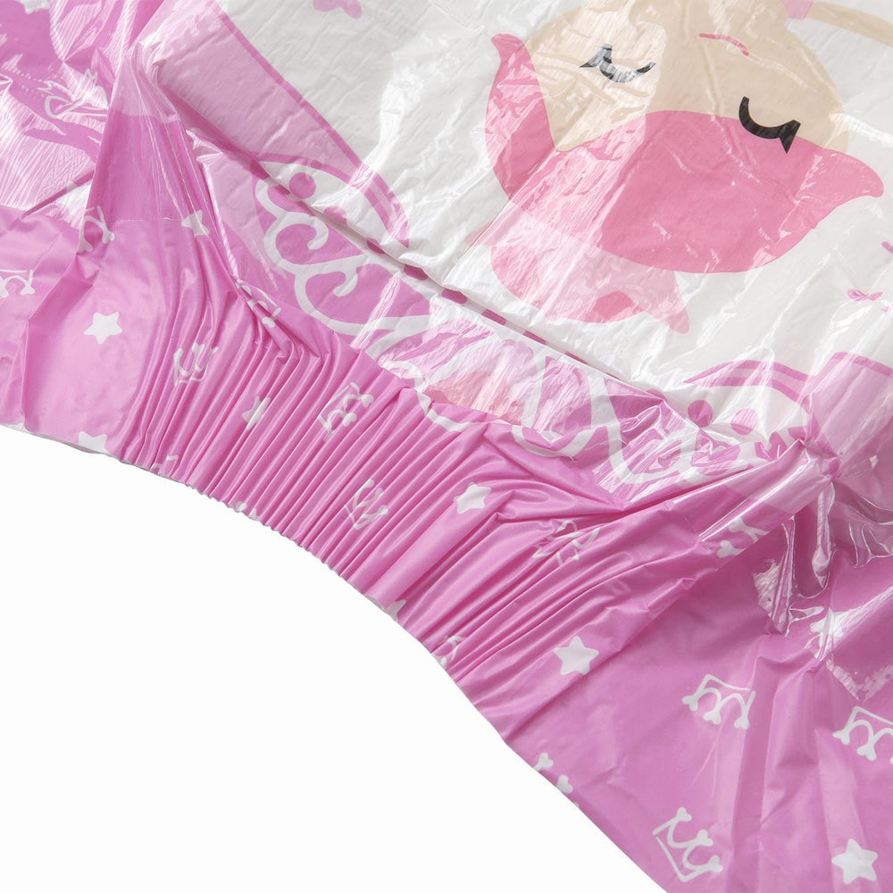 CutiePlusU voksenbleer, 10 stykker, engangsinkontinenstrusser med lagen til kvinder og mænd, maksimal absorptionsevne natten over - lille prinsesse (stor størrelse 94-119 cm)