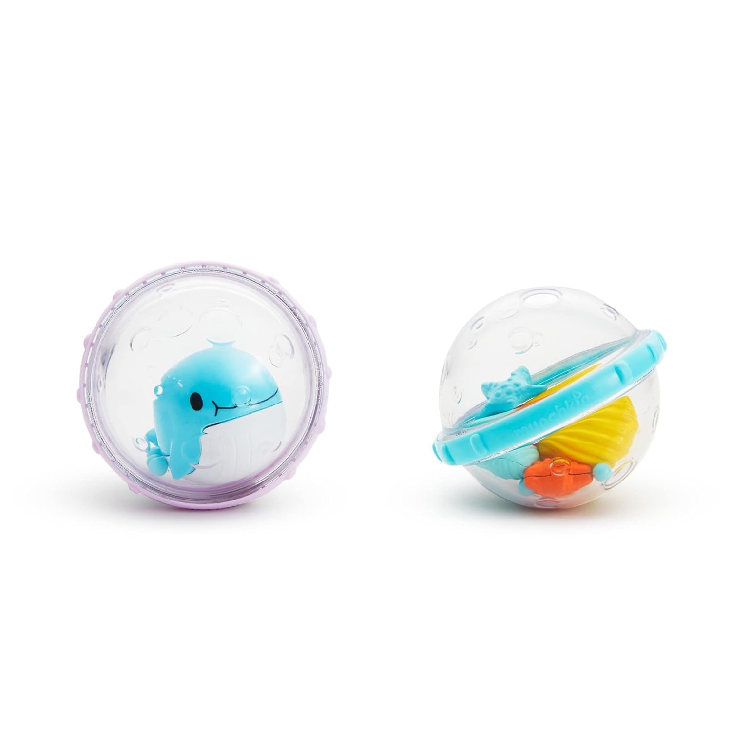 Jucărie de baie Munchkin Float and Play Bubbles | Baby Essentials | Jucării de baie pentru bebeluși și copii | Jucării de baie pentru bebeluși și jucării de duș | 2 pachete Jucarii Bebe Naty Shop
