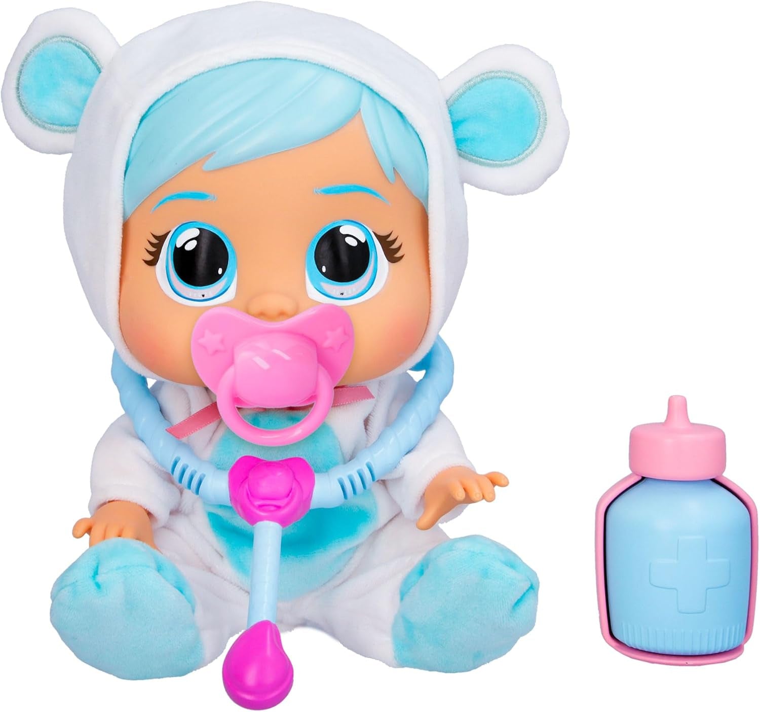 CRY Babies Loving Care Fantasy Dreamy | Interaktive Puppe, die echte Tränen weint, einen Pyjama trägt und 3 Accessoires enthält - Spielzeug und Geschenk für Mädchen und Jungen