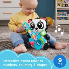 Jucării Fisher-Price Sync Squad Panda, numere pentru bebeluși și copii mici cu muzică și lumini interactive, de la 9 luni, versiune franceză, HYK95 Jucarii Bebe Naty Shop