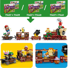 LEGO Super Mario Express Bowser Train Kids Adventure Legesæt med Hammer Brother 2 Gumbas og 2 Parapunctures Nintendo Gave til drenge Piger Gamers 71437 Byggesæt Besuche den LEGO-Store