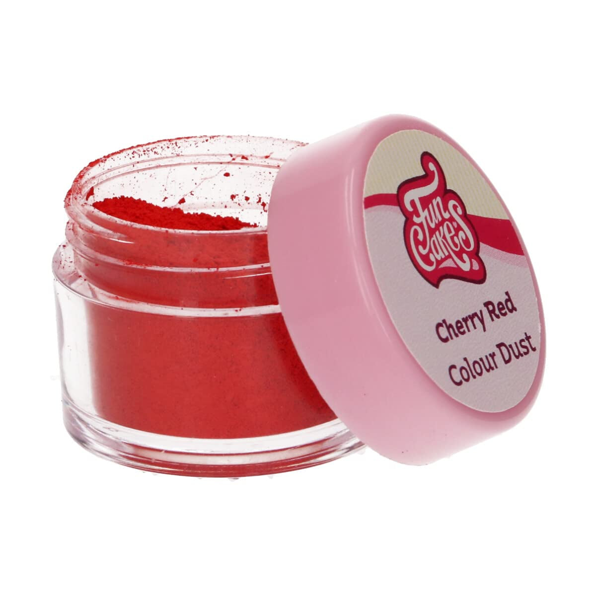 Funcakes Color Dust Cherry Red: Pudră de colorant alimentar, pentru decorarea torturilor, certificat Halal