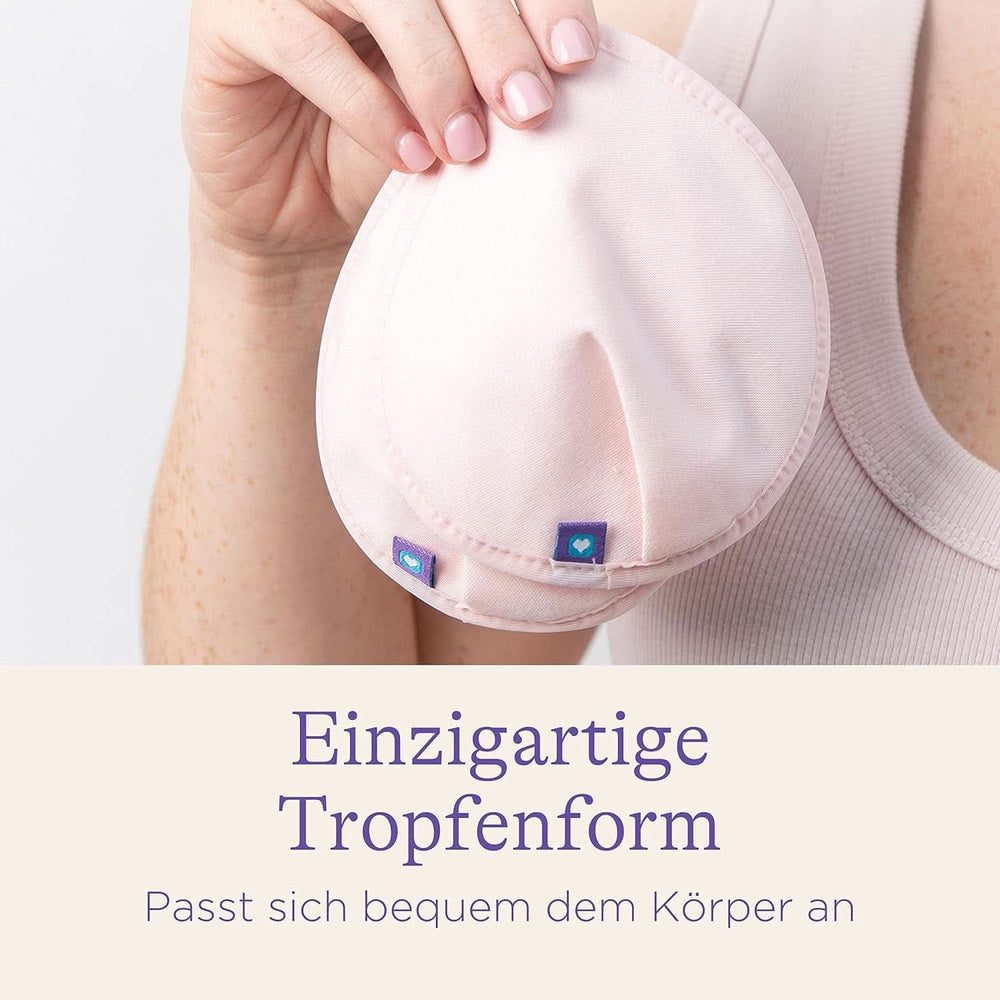 Lansinoh Waschbare Stilleinlagen Hellrosa & Schwarz - 8 Stück Inkl. Wäschenetz - Ultrasaugfähig, Superweich Und Wiederverwendbar Tilbehør Mad og Amning Bebe Naty Shop