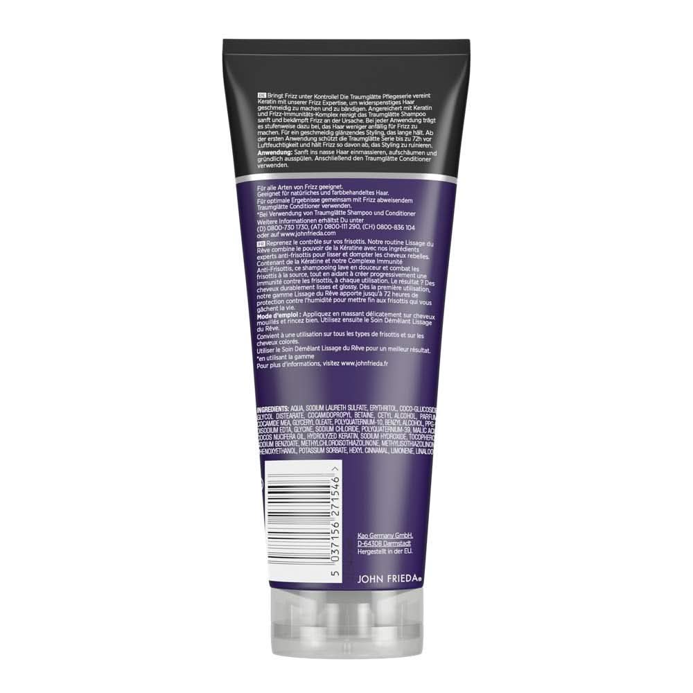 John Frieda - Frizz Ease Dream Smoothing Shampoo, 250 ml Brusebad og bad Naty Shop