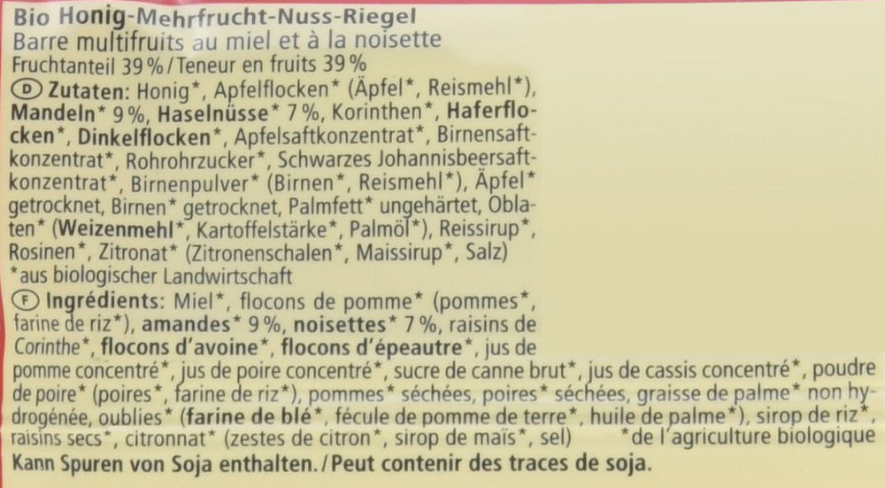 Bio Obstsalat-Riegel, 16er pakke (16 x 40 g)