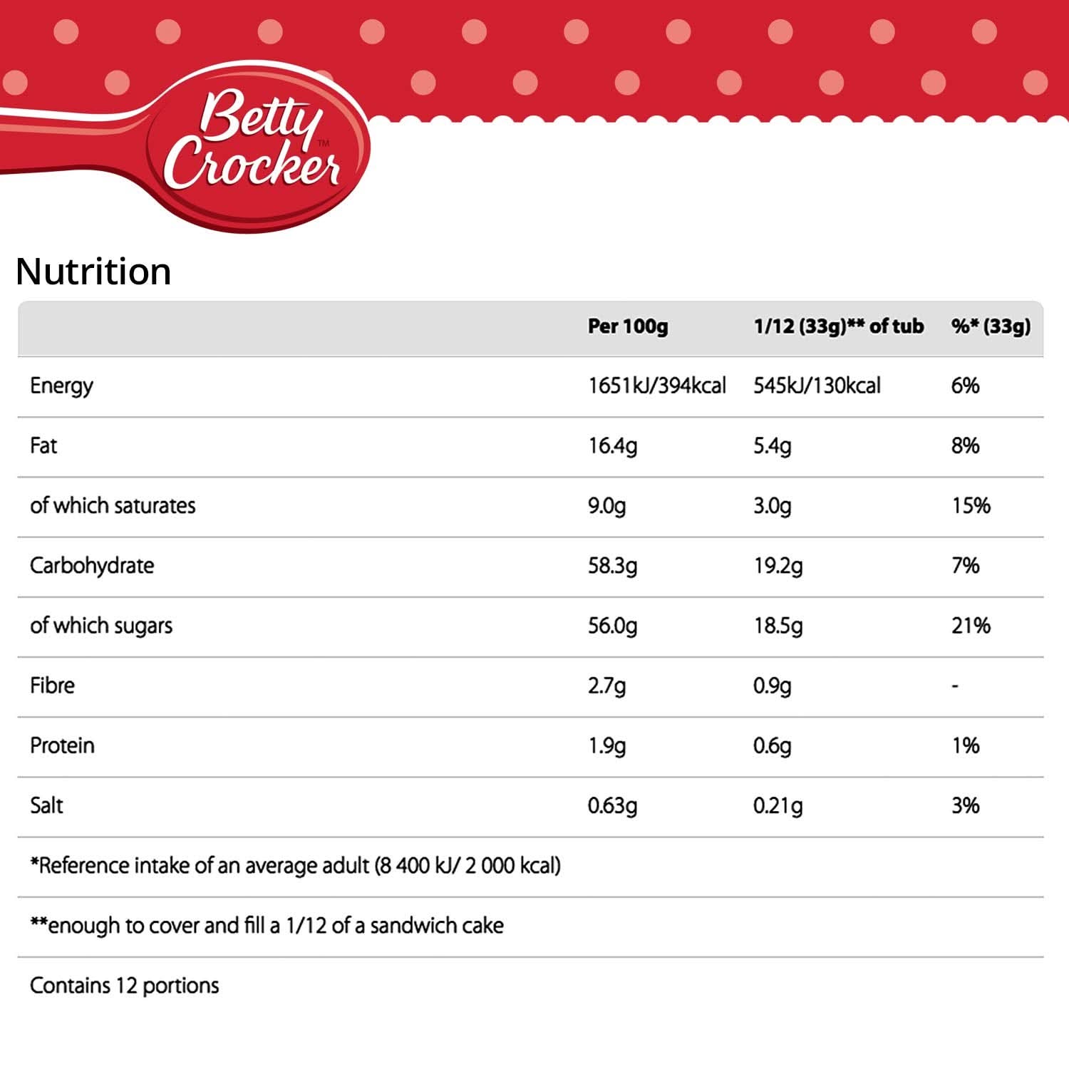 Betty Crocker, kageglasur med chokolade og karamel, 400 gram glasur og dekoration Naty Shop