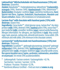 Frankonia Noisette med chokolade og dextrose, laktose og glutenfri, 80 gram