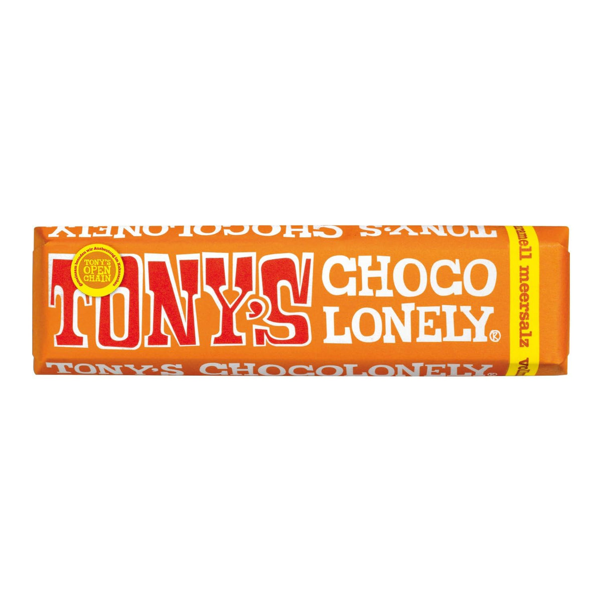 Tony's Chocolonely, mælkechokolade med karamel og havsalt 47g