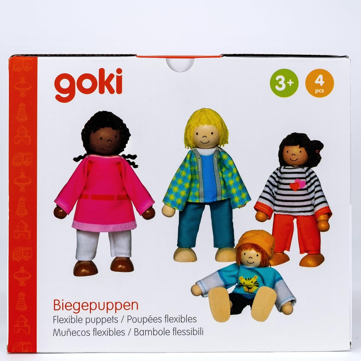 51463 - Păpuși flexibile Familie interculturală