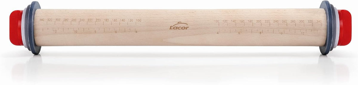 67142 Teigroller Buchenholz 34 cm med Weinring, Holz, Brun, 42 x 6 x 6 cm