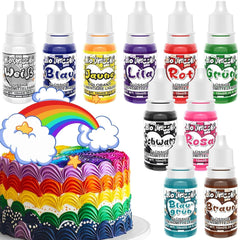 Set 10 coloranti alimentari, lichizi, 10 x 10 ml Naty Shop Default Title