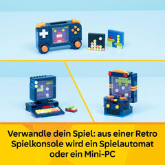 LEGO Creator 3in1 Retro spillekonsol - forvandles til en arkademaskine eller computer med tastatur og mus - Gamer-gaveidé til 8-årige drenge og piger - 31380