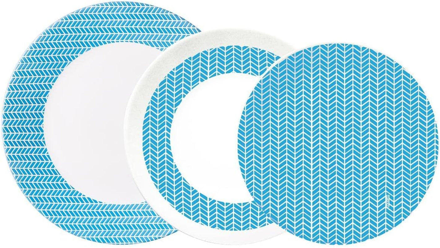 Luminarc Domitille Tafelservice, 18-Teilig, Opal, Keramik, Weiß Servicesæt Naty Shop Zielscheibe