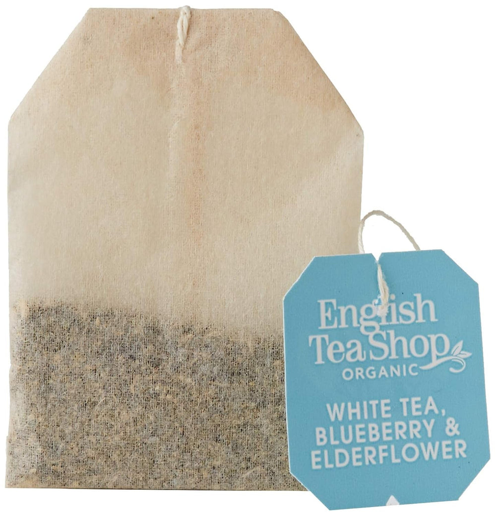 English Tea Shop Ceai alb organic, afine și flori de soc, super ceai