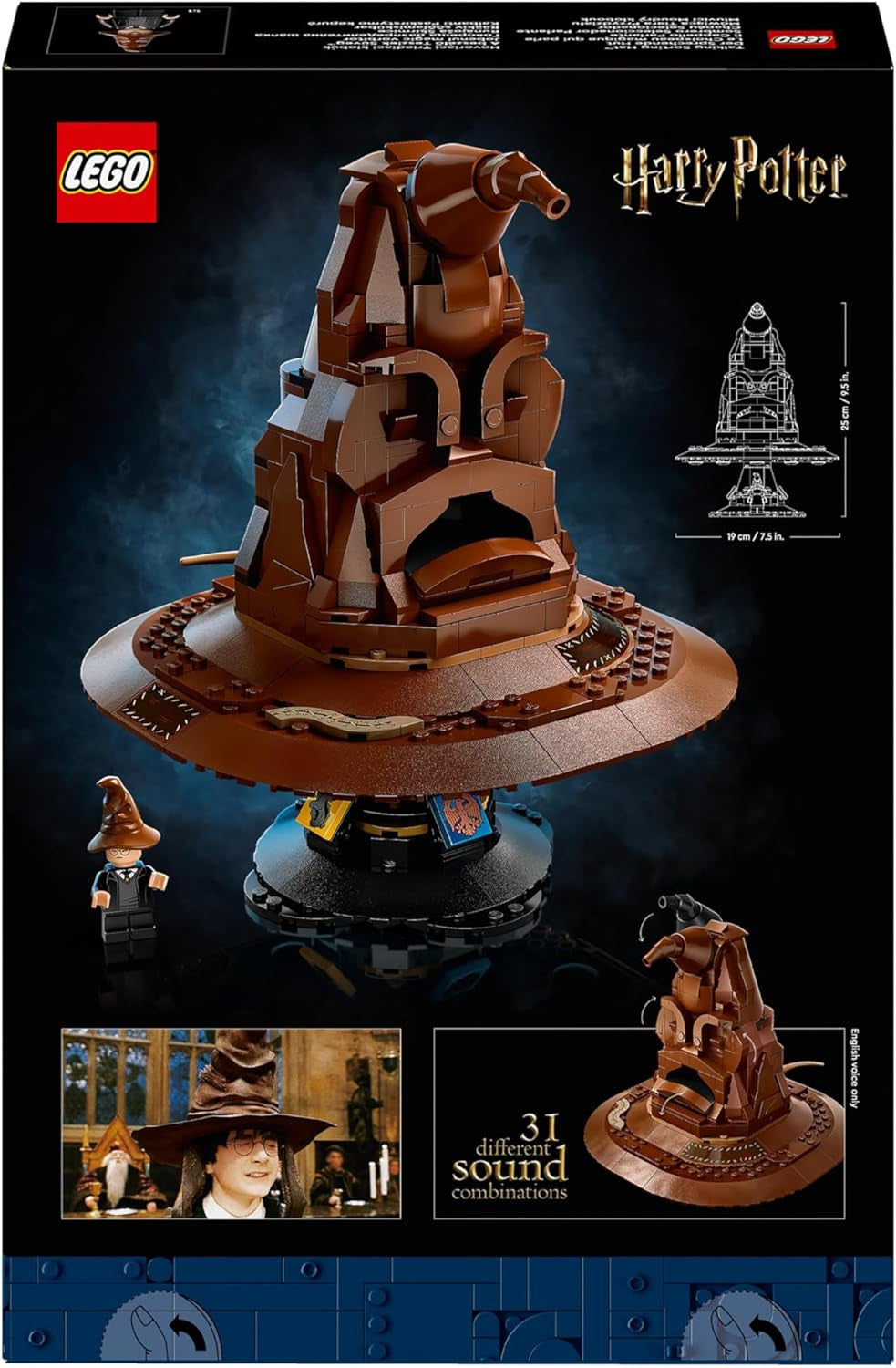 LEGO Harry Potter Talking Hat Hogwarts Model Voksen Film Gave Til Kvinder Mænd Mor Far Med 31 tilfældige lydkombinationer Sorterer dig ind i dit Hogwarts Hus 76429 Byggesæt Besuche den LEGO-Store