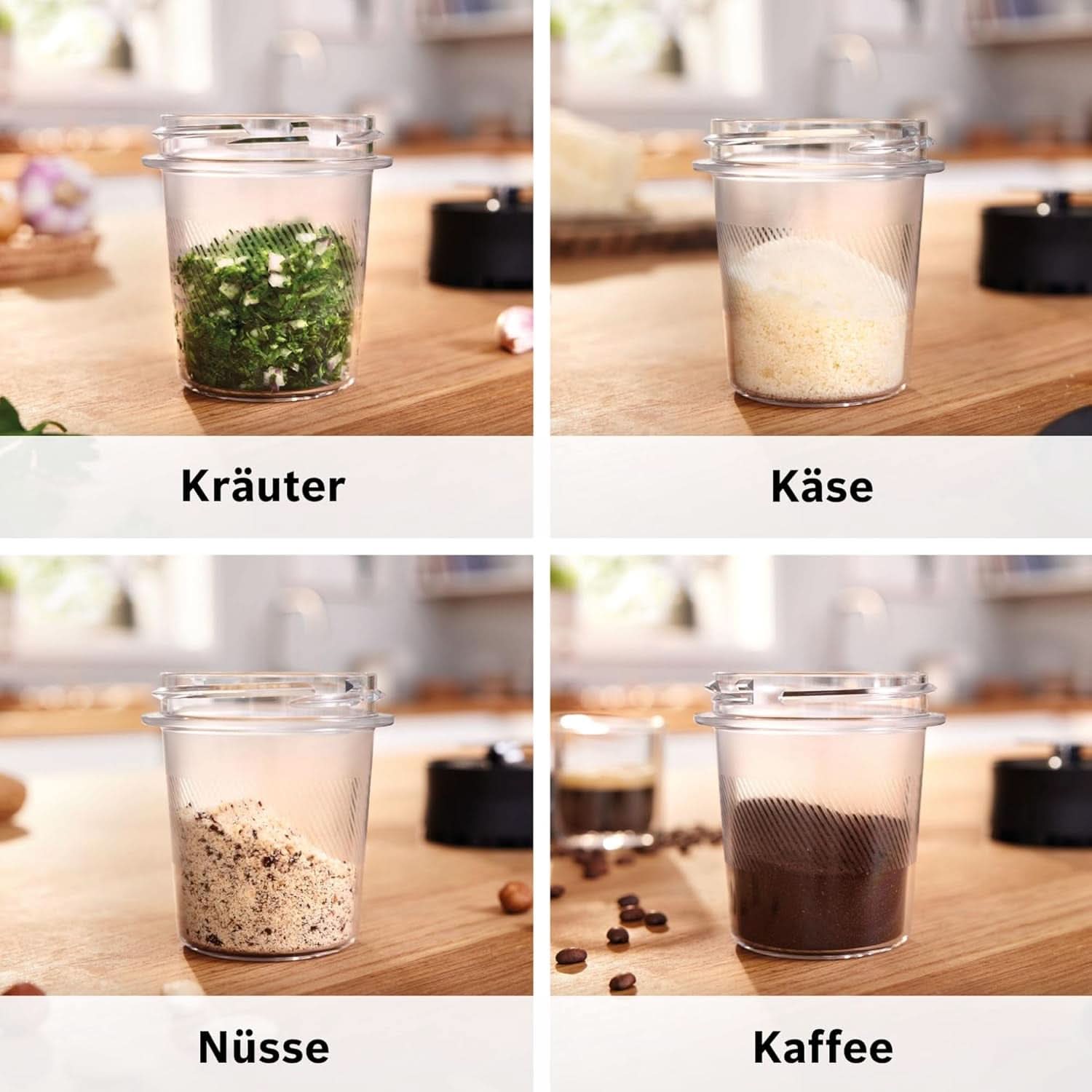 Bosch Standmixer Vitapower Serie 4 MMB6177S, Edelstahl-Klingen Made in Germany, 1,5L Thermosafe Glasbehälter, 0,6L To-Go-Flasche, Stopfer, Universalzerkleinerer, 30.000 U/Min, 1200 W, Silver Kitchen Naty Shop