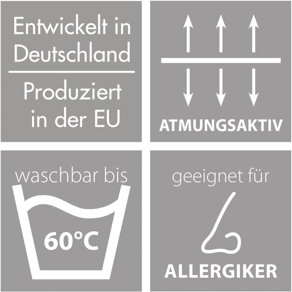 Traumnacht let sommerdyne 155X220 Cm, anti-allergisk dyne, specielt til sommer, med behageligt blødt mikrofiberbetræk, Oeko Tex certificeret, produceret efter den tyske kvalitetsstandard Dyner og dyner Naty Shop