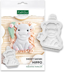 Katy Sue, Sweet Safari Silikonestøbning, Naty Shop Kitchen Hipopotam