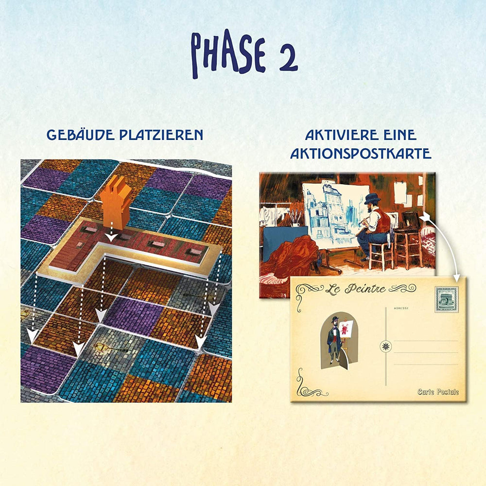 KOSMOS 680442 Paris - City of Lights Duel for de bedste byggepladser 2-spiller strategispil med enkle regler 2-spiller spil 10 år og opefter