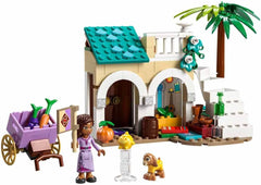 LEGO 43223 Disney-ønske Asha i Rosas City, Ønskefilmsæt med marked, Asha-minidukke, Valentino som legetøjsged og stjernefigurer, gave til børn 6 år, byggesæt til piger og drenge Besuche den LEGO-Store