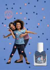 Snegle 516202 Top Coat Confetti Blue Baby Neglelak, Vandbaseret, Vaskbar, Sikker, Vegansk