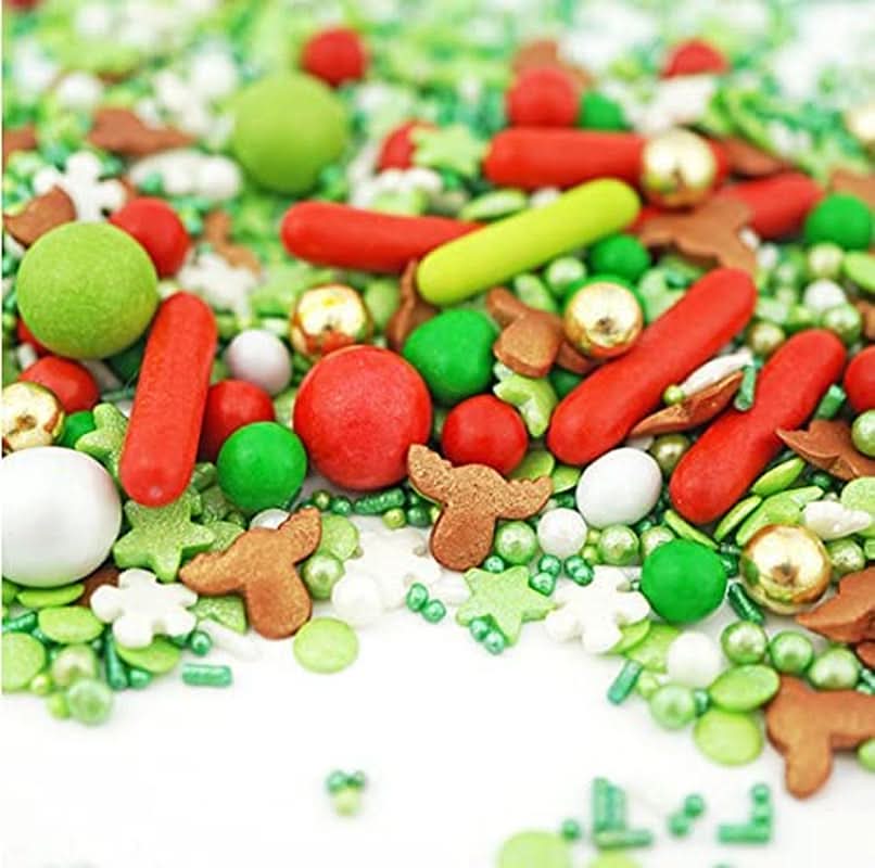 Super Streusel Hohoho, juletema drys, 90 gram Sprinkles Naty Shop 180 gram