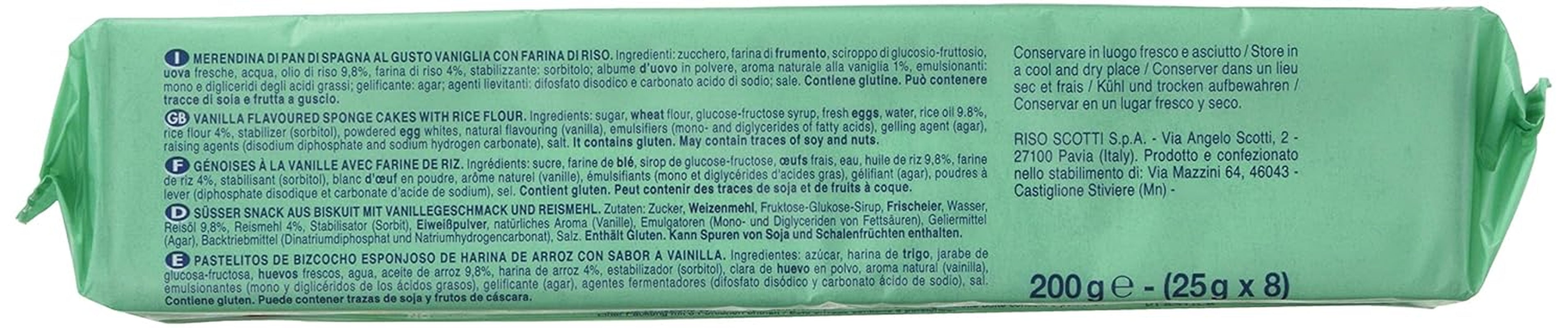 Da cu orez - Gustări cu făină de orez - Gustări fără lactoză, fără ulei de palmier - 8 porții