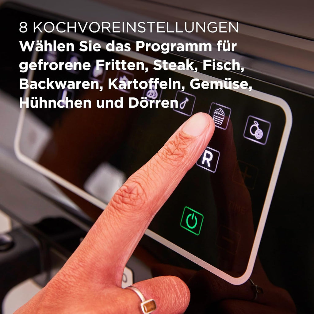 Kenwood Khealthy Twin Airfryer, 8L (2X4L), cameră dublă, 8 programe, funcție Dual Cook & Sync Finish, ecran tactil Electrocasnice Naty Shop