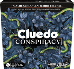 Cluedo Conspiracy Board Game af Hasbro Gaming for voksne og teenagere, tysk version af mysteriespillet, for 4-10 spillere og i alderen 14 og opefter