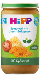 Hipp 100% plantebaserede menuer fra 12 måneder Mor og barn Naty Shop 250 gram Spaghetti Bolognese