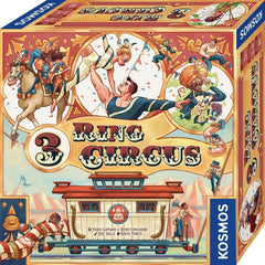 KOSMOS 684648 3-ring cirkus brætspil for voksne 12+ strategispil 1-4 spiller festspil USA rejsecirkus slutningen af ​​det 19. århundrede