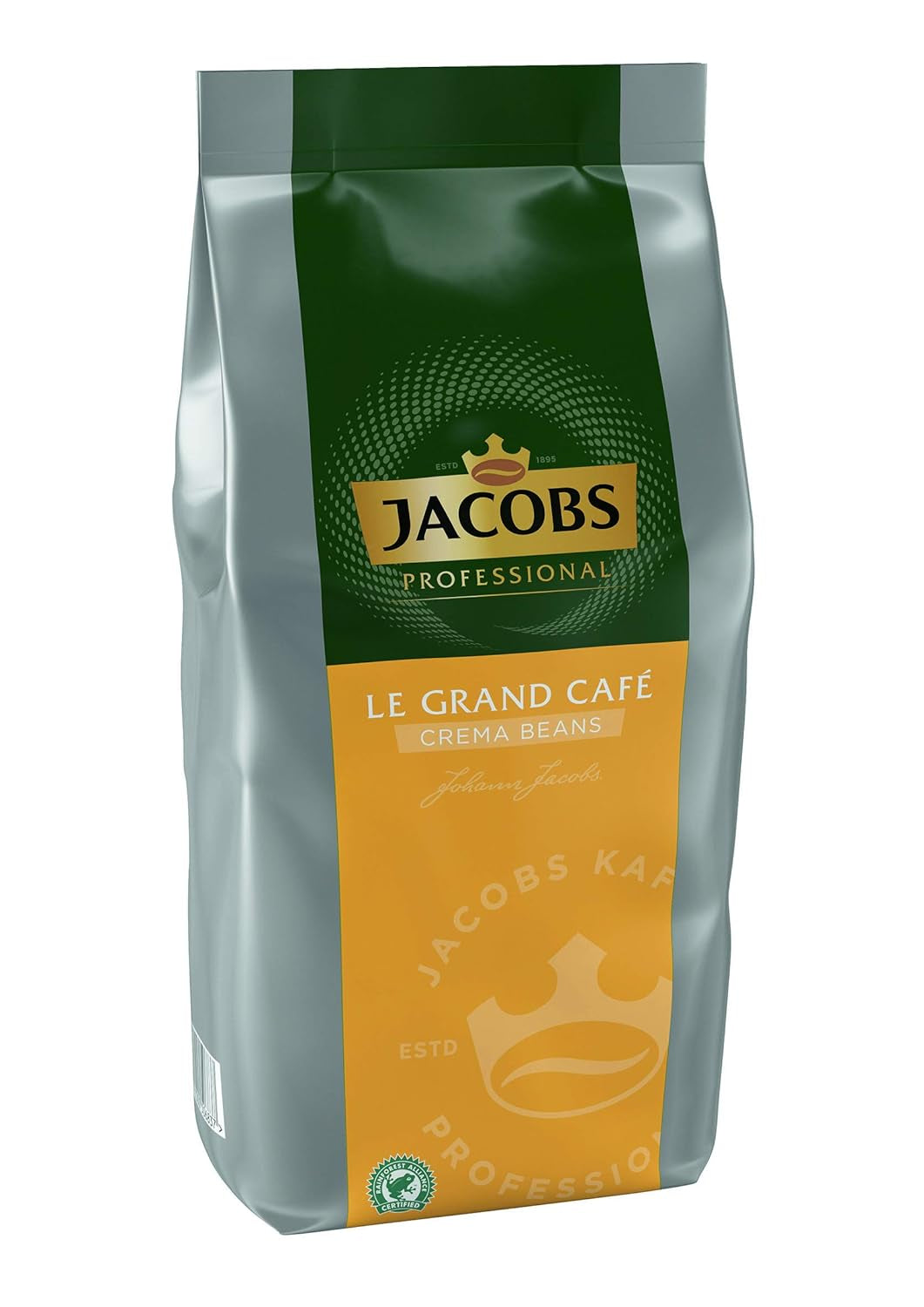 Jacobs Professional Le Grand Café Cream, hele kaffebønner 1 kg, Mild, Intensitet 2/5 Coffee Naty Shop