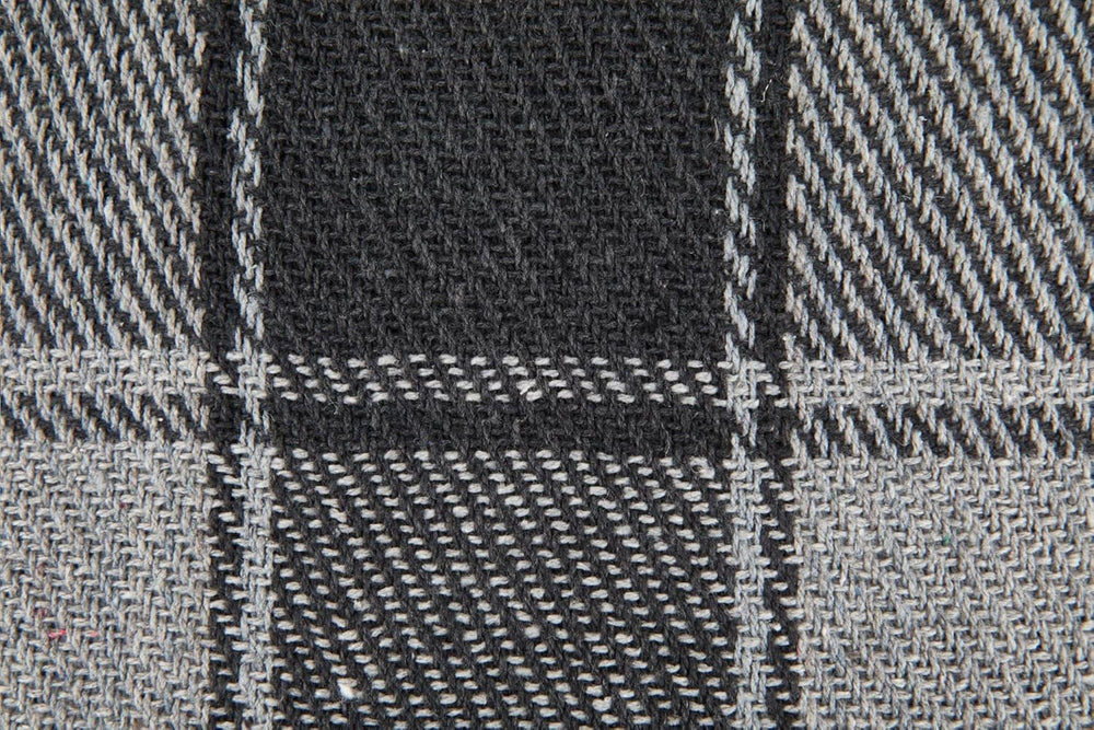 Frisco plaid, Genbrugsbomuld, Traditionel, Plaid, Til stol, sofa, sofa, plaid, tæppe, antracit, 127 X 152 Cm Senge og tæpper Emma Barclay