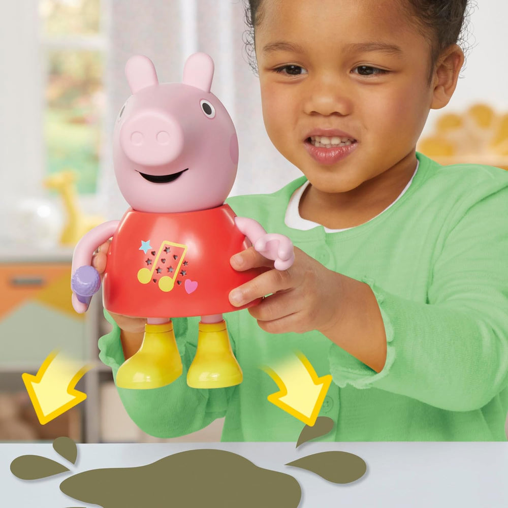 Păpușă Peppa Pig, vorbitoare și cântătoare, roz, 20 cm