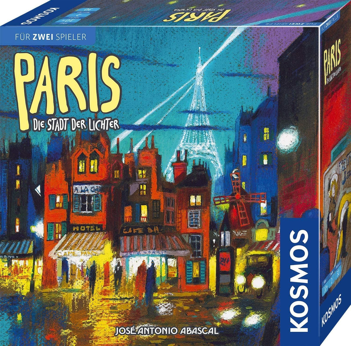 KOSMOS 680442 Paris - City of Lights Duel for de bedste byggepladser 2-spiller strategispil med enkle regler 2-spiller spil 10 år og opefter