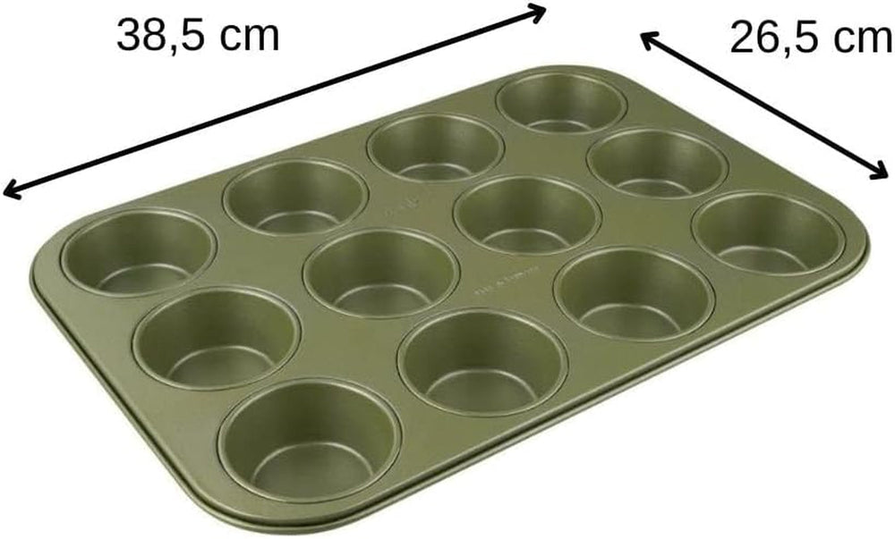 Zenker Muffinform Für 12 Stück – Ressourcenschonende Und Klimaneutrale Backform Für Muffins Und Cupcakes – 12Er Muffinblech Mit Veganer Antihaftbeschichtung Forme og bakker til bagning Naty Shop