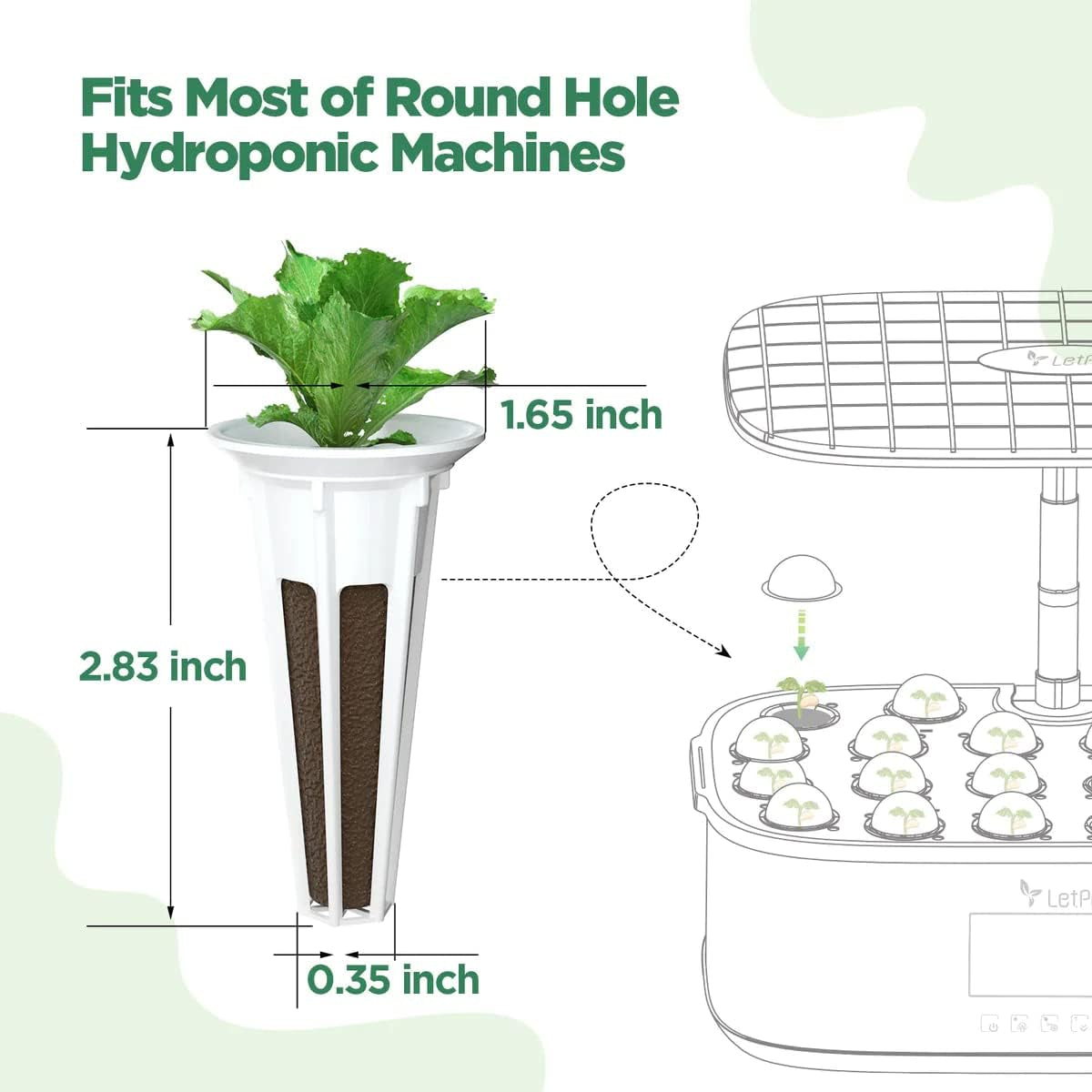 172 stykke Pod Grow Kit, Grow Svampe til Hydroponics