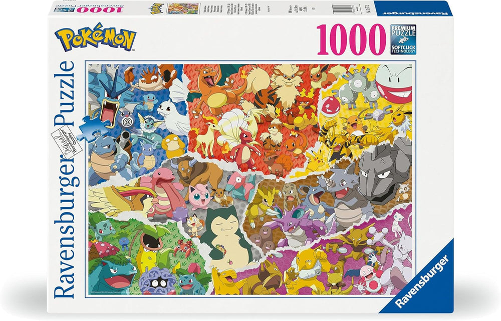 Ravensburger Puslespil 12000832 - Pokémon Adventure - Pokémon-puslespil med 1000 dele til voksne og børn over 14 år Puslespil Naty Shop Legende sofistikering