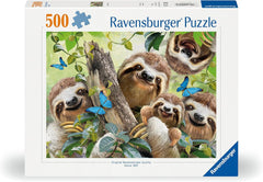 Ravensburger Puzzle 12000203 - Sloth Selfie - puzzle jigsaw 500 piese pentru adulți și copii de peste 10 ani, puzzle cu motiv animalier Puzzle Naty Shop