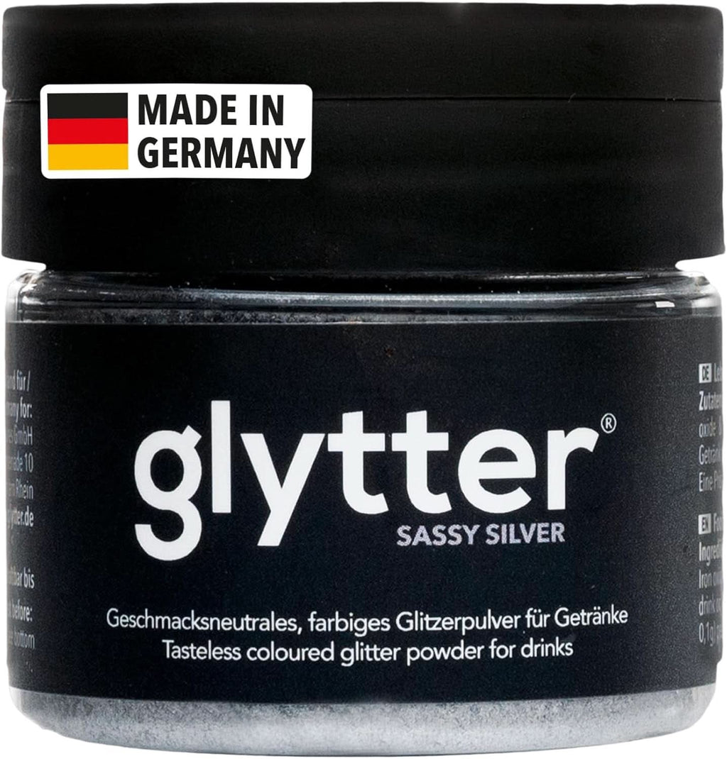 Glytter Glitter Powder For Drinks (Silver) - Glitter comestibil pentru băuturi, 10 grame Glitter Naty Shop