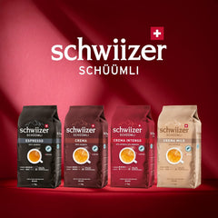 Schwiizer Schüümli Intenso, capsulă, cafea măcinată 1kg - Intensitate 4/5 - certificat UTZ (pachet de 4)