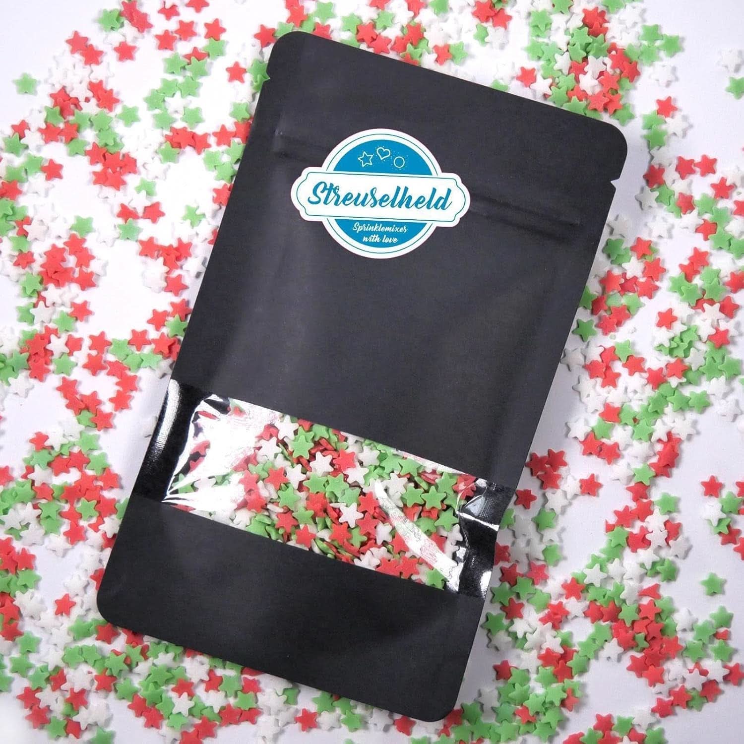 Sprinkle Hero, julestjerner, 40 gram Sprinkles Naty Shop