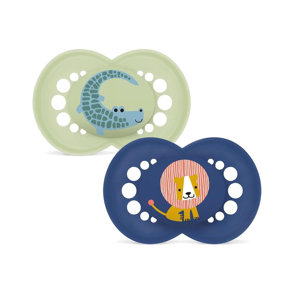 Suzetă MAM Original | Suzetă din latex | 0-6 luni | Suzetă pentru bebeluși potrivită pentru alăptare | Recomandată de moașe | Rezistent la mușcături | Latex de cauciuc natural | Oaie/Iepure | Pachet de 2