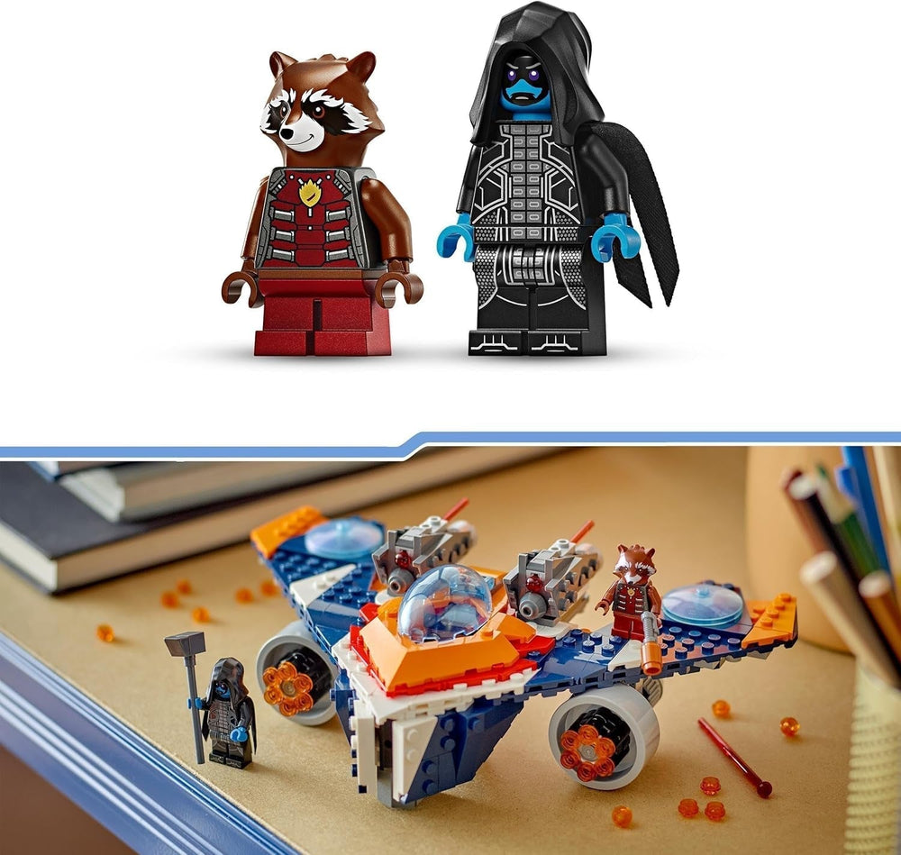 LEGO Marvel Rockets Rumskib vs. Ronan bygbart rumskibssæt Guardians of the Galaxy Superheltefigur Legetøjsgave til drenge og piger 8 år 76278 Byggesæt Besuche den LEGO-Store